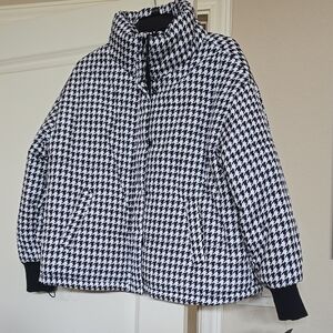 Marc New York Houndstooth Patterned Jacket